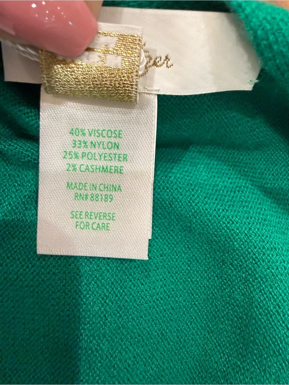 Lilly Pulitzer Green Lanelle Wrap